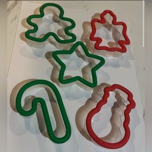 Christmas Cookie Cutter Set - Red and Green